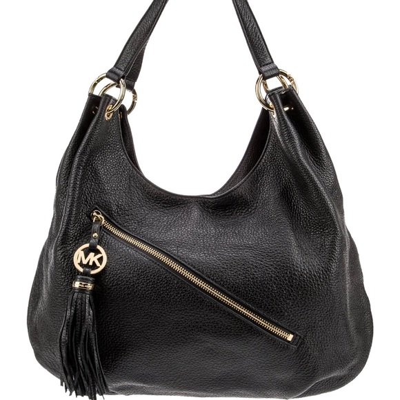 Michael Kors Black Hobo Bag with Gold Accents Women's Size OS - Picture 1 of 4